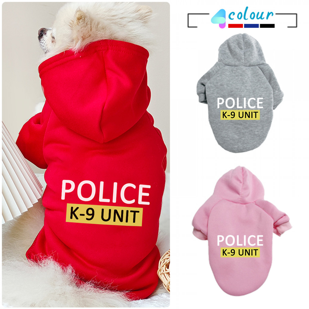 Áo Vest in họa tiết cảnh sát cho mèo / chó mèo ấm áp cho chó nhỏ và vừa