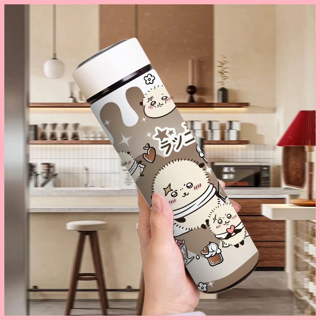 Cốc Nước Giữ Nhiệt Cốc Chiikawa Chiikawa Chiikawa Thông Minh Thermos Cup Hai Chiều Thép Không Gỉ Di Động Hiển Thị Nhiệt Độ Hoạt Hình Cốc Nước Ngoài Trời