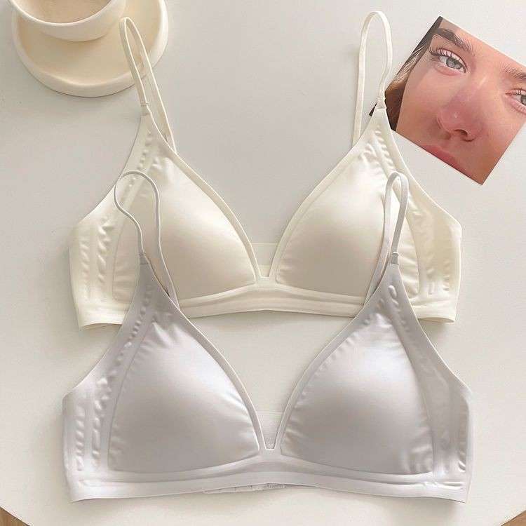 Áo ngực nữ cup V ôm dáng quyến rũ, Áo lót không gọng mút mỏng may liền