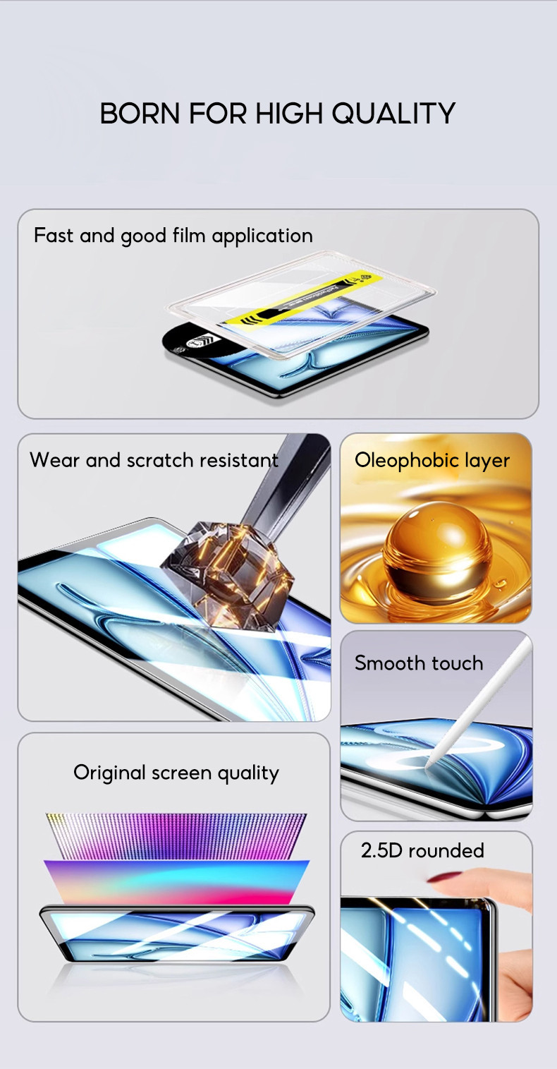 TBTIC Cho Xiaomi Pad 8 7 Pro Kính Cường Lực Bảo Vệ Màn Hình Với Công Cụ Căn Chỉnh 11.2 inch 2024 9H Độ Cứng Chống Trầy Xước Bong Bóng Lắp Đặt Miễn Phí Bảo Hiểm Toàn Diện – ảnh mô tả chi tiết 2