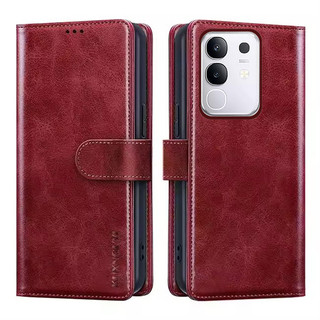 Ví Ốp Điện Thoại Vivo Y29 4G Có Đựng Thẻ Đế Da Lật Từ Tính Bảo Vệ Vỏ Chống Sốc Vivo Y29 4G T4x 5G