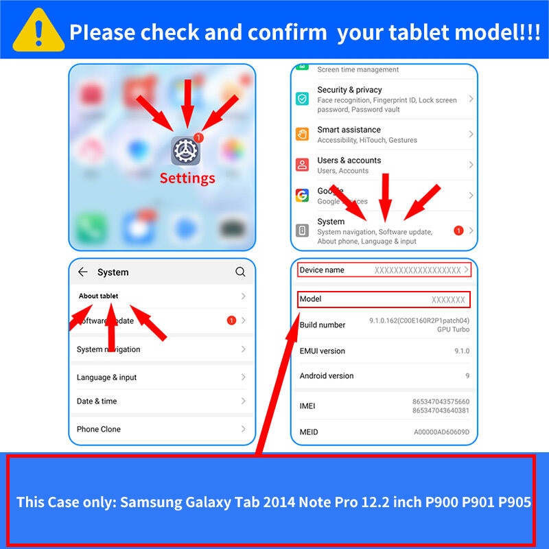 Dành Cho Samsung Galaxy Tab Note Pro 12.2 inch P900 P901 P905 SM-P900 ...