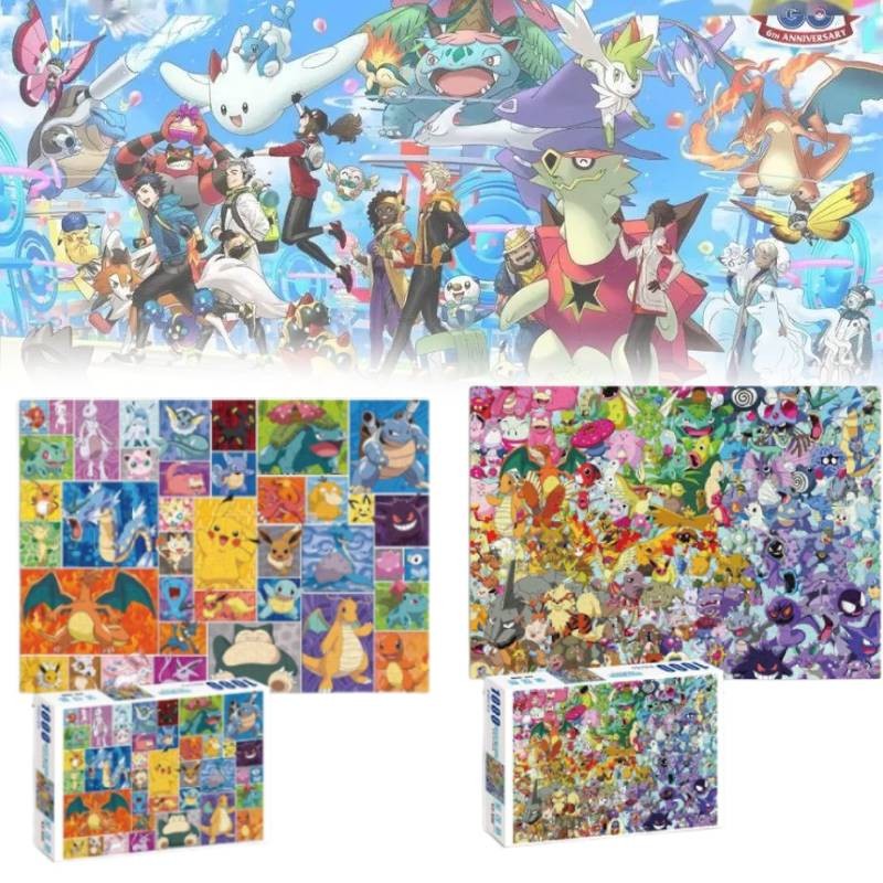 Thử thách Pokemon Ravensburger Ghép hình 1000 miếng Đồ chơi giáo dục sớm