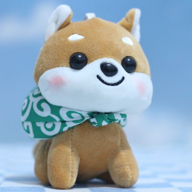 Inu Dễ Thương Shiba Sang Trọng Đồ Chơi Ba Lô Phụ Kiện Lông Tơ Chó Móc Khóa Chất Liệu Mềm Với