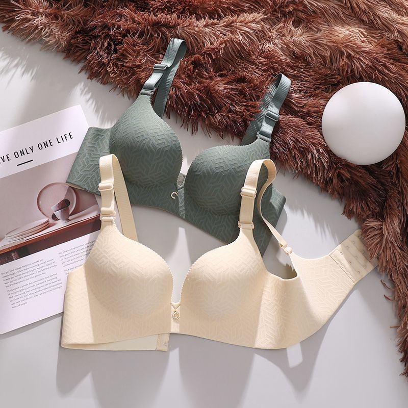 Quần Lót Cực Dày Nữ Vú Nhỏ Tập Hợp 8CM Dày Không Có Vòng Thép Gợi Cảm Liền Mạch Bằng Ngực Chuyên Dụng Áo Ngực Lớn