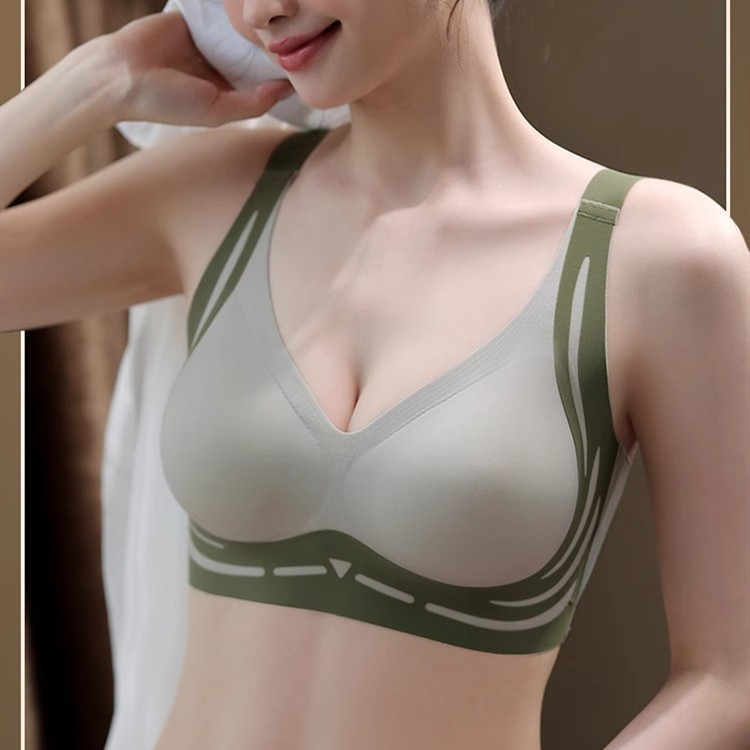 M-xxxl One piece pad Nữ Push Up Bra Thanh Niên Cô Gái Liền Mạch Mềm Mại Không Dây Quần Lót Nữ