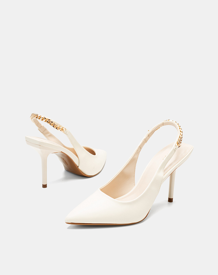 Mô tả Giày Cao Gót Nữ 9cm Thời Trang JUNO Giày Cao Gót Slingback Phối Xích CG09170 - 4