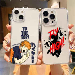 Anime Haikyuu Trường Trung Học Bóng Chuyền Trong Suốt Ốp Lưng Điện Thoại iPhone Apple 16 15 14 12 13 11 Pro 8 7 SE Plus X XS Max Trong Suốt Silicon Mềm Điện Thoại Di Động
