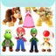 14cm Trò Chơi Super Mario Bros Mô Hình Búp Bê Luigi Yoshi Đào Lừa Kong Nấm Nhân Vật Đồ Chơi Trẻ Em Người Hâm Mộ Sinh Nhật Xmas