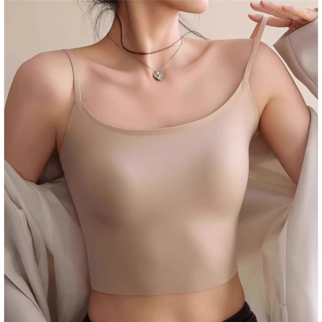 Liền Mạch Gợi Cảm Cô Gái Nhỏ sling Áo Ngực Mềm Mại Mỏng Đệm Mùa Hè Đồ Lót Nữ Không Dây
