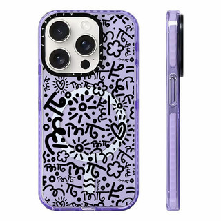 CASETIFY Tối Giản Đường Màu Đen Hoa Vỏ Sạc Từ Tính Không Dây Tương Thích Cho IPhone11 12 13 14 15 16 Pro Max Cover 15 16 PLUS Silicon Mềm Trong Suốt Ốp Lưng Chống Sốc