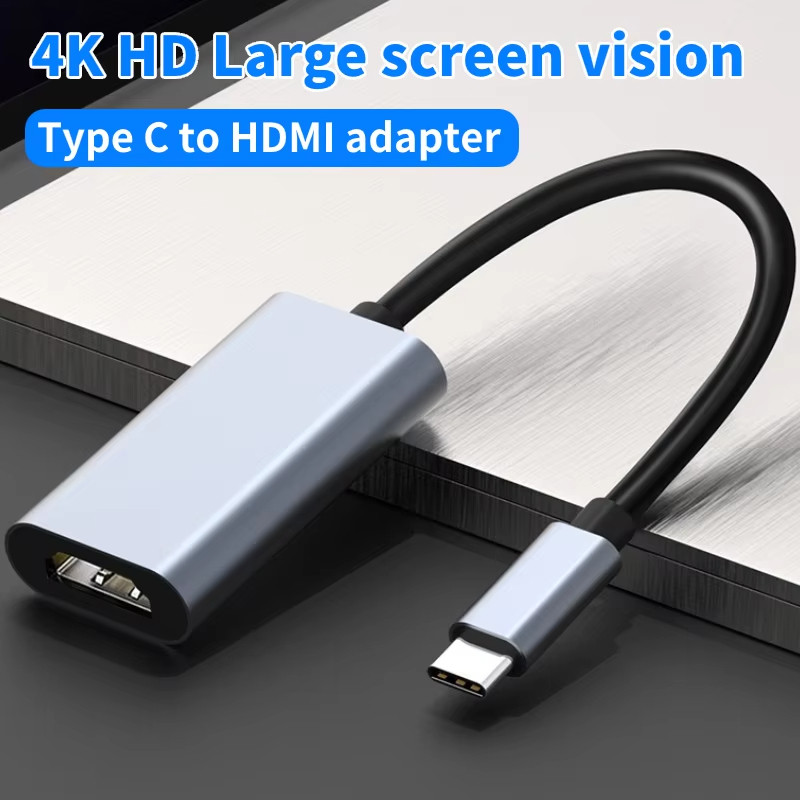 4k 60Hz Loại C sang HDMI Bộ Chuyển Đổi USB 3.1 HUB HDTV Cáp Chuyển Đổi Cho iPhone 15 TV Chuyển Đổi Cho PC MacBook iPad Samsung Laptop