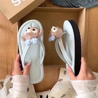 Hoạt Hình Dễ Thương Shirley Rose Flip-Flops Nữ 2025 Thời Trang Mùa Hè Phù Hợp Với Đế Dày Thường Ngày Thoáng Khí Cát