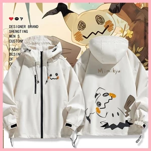 Quần Áo Áo Bỏ Túi Quái Vật Pikachu Charmander Bulbasaur Squirtle Psyduck Mewtwo Pokémon Mystery Chu Mini Hàng Hóa Cùng Phong Cách Áo Khoác Nam Nữ Thu Đông Quần Áo Tấn Công Áo