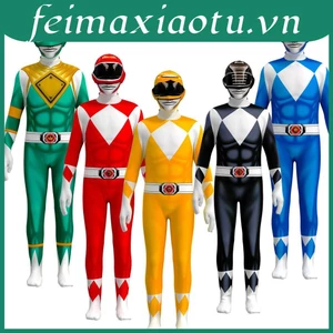Dàn Costumes Bền Bỉ Cho Người Lớn Và Trẻ Em Với Mặt Nạ Nhân Vật Rangers