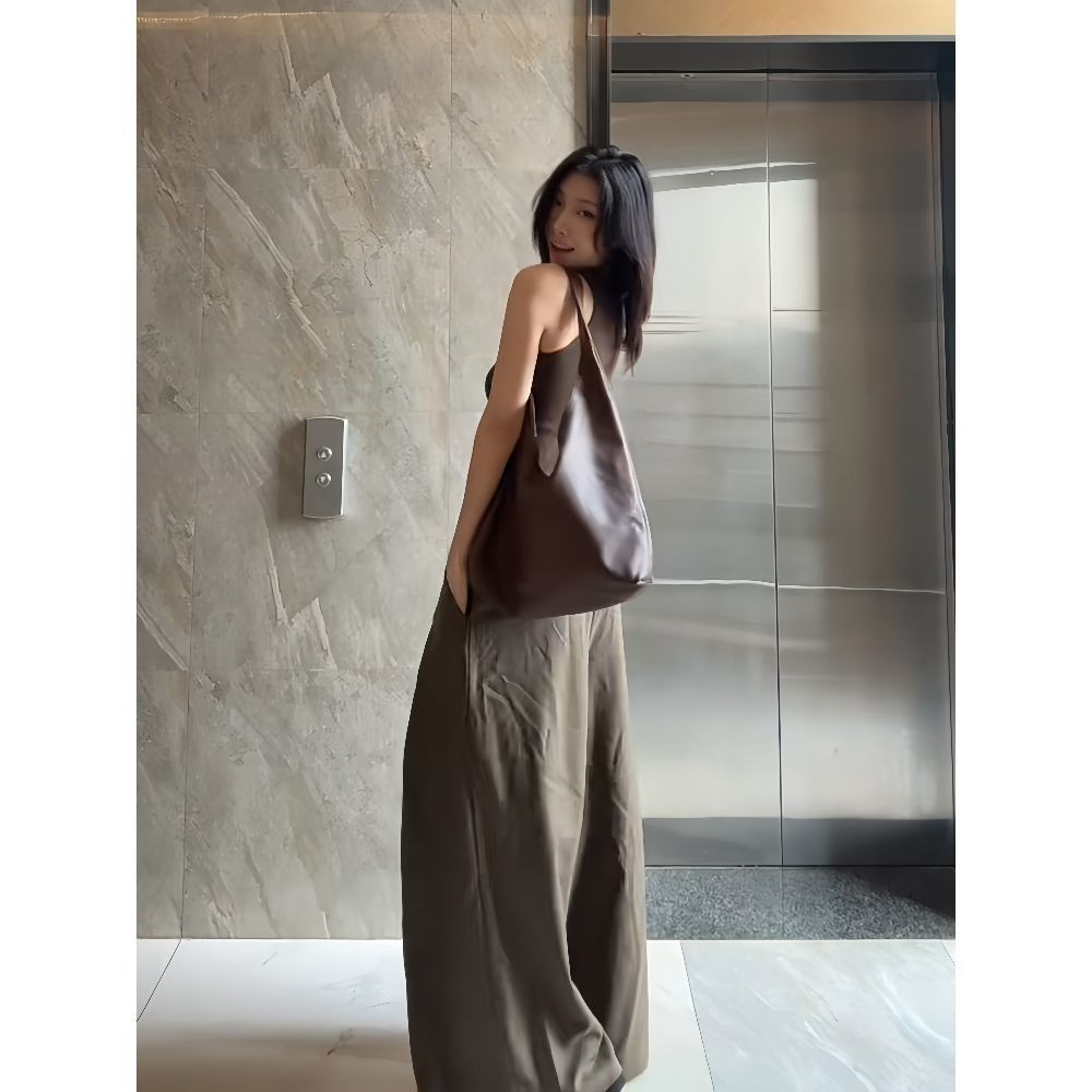 Lan ~ American Hot Girl Cổ Chữ U Nhỏ Camisole Nữ Mùa Hè Phong Cách Mới Slim-fit Ôm Hơn Nhìn Bên Trong Mặc Bên Ngoài Áo Không Tay Top