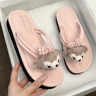 Hoạt Hình Dễ Thương Shirley Rose Flip-Flops Nữ 2025 Thời Trang Mùa Hè Phù Hợp Với Đế Dày Thường Ngày Thoáng Khí Cát
