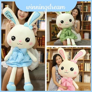 Búp Bê Duyên Dáng Thỏ Có Váy Mềm Pp Cotton Làm Đầy Đồ Chơi Động Vật Đáng Yêu Cho Trẻ Em Bé Gái Và Thỏ Người Hâm Mộ Inch Xanh / Hồng / Xanh Lá 11.8-39.4