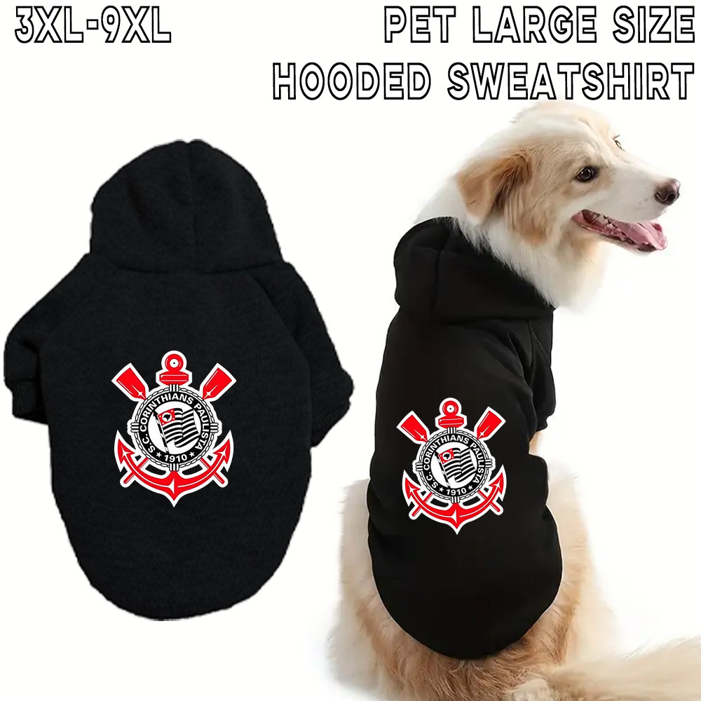 ✨ Hàng Mới Về ✨ 3XL-9XL Corinthians In họa tiết mèo / chó ấm áp và thoải mái Kích thước lớn Áo có mũ trùm đầu cho chó lớn