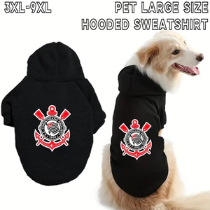 ✨ Hàng Mới Về ✨ 3XL-9XL Corinthians In họa tiết mèo / chó ấm áp và thoải mái Kích thước lớn Áo có mũ trùm đầu cho chó lớn