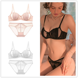 Bộ áo ngực nữ ren gợi cảm Vòng thép mềm Đồ lót đẩy lên thoải mái Đồ lót nữ mỏng
