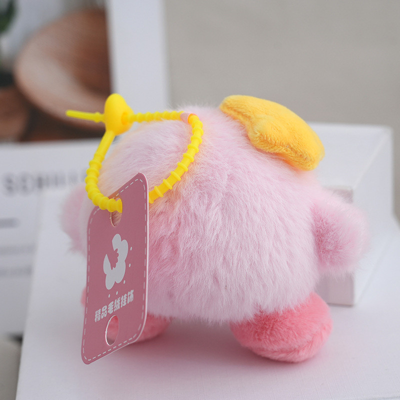 Star Sang Trọng Playful Kirby Móc Khóa Đồ Chơi Ba Lô Với Dâu Tây Và Thiết Kế Nơ Đáng Yêu