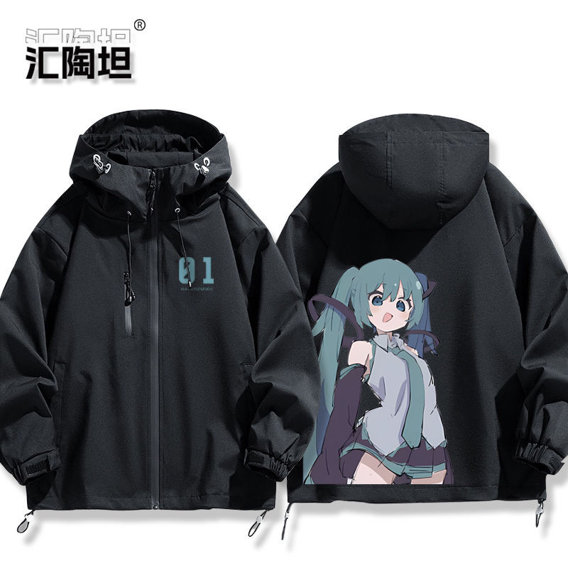 Quần Áo Áo Áo Khoác Hatsune MIKU Kagamine Rin Kagamine Len Megurine Luka Hatsune MIKU Kagamine MIKU Anime Đồng Thương Hiệu Hàng Hóa Cùng Phong Cách cos Áo Khoác Nam Nữ Thu Đông Quần Áo Tấn Công Áo