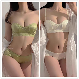 32-38ab Liền Mạch Nữ Bộ Áo Ngực Nhỏ Đẩy Lên Vòng Thép Đồ Lót Chống Chảy xệ Ngực Ký Kết Quần Lót Bé Gái
