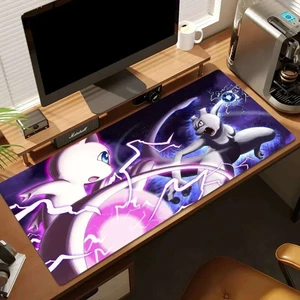 Pokemon Mewtwo Cool Cho PC Lớn MousePads Bàn Chơi Game Miếng Lót Chuột Khâu Cạnh Đế Mở Rộng