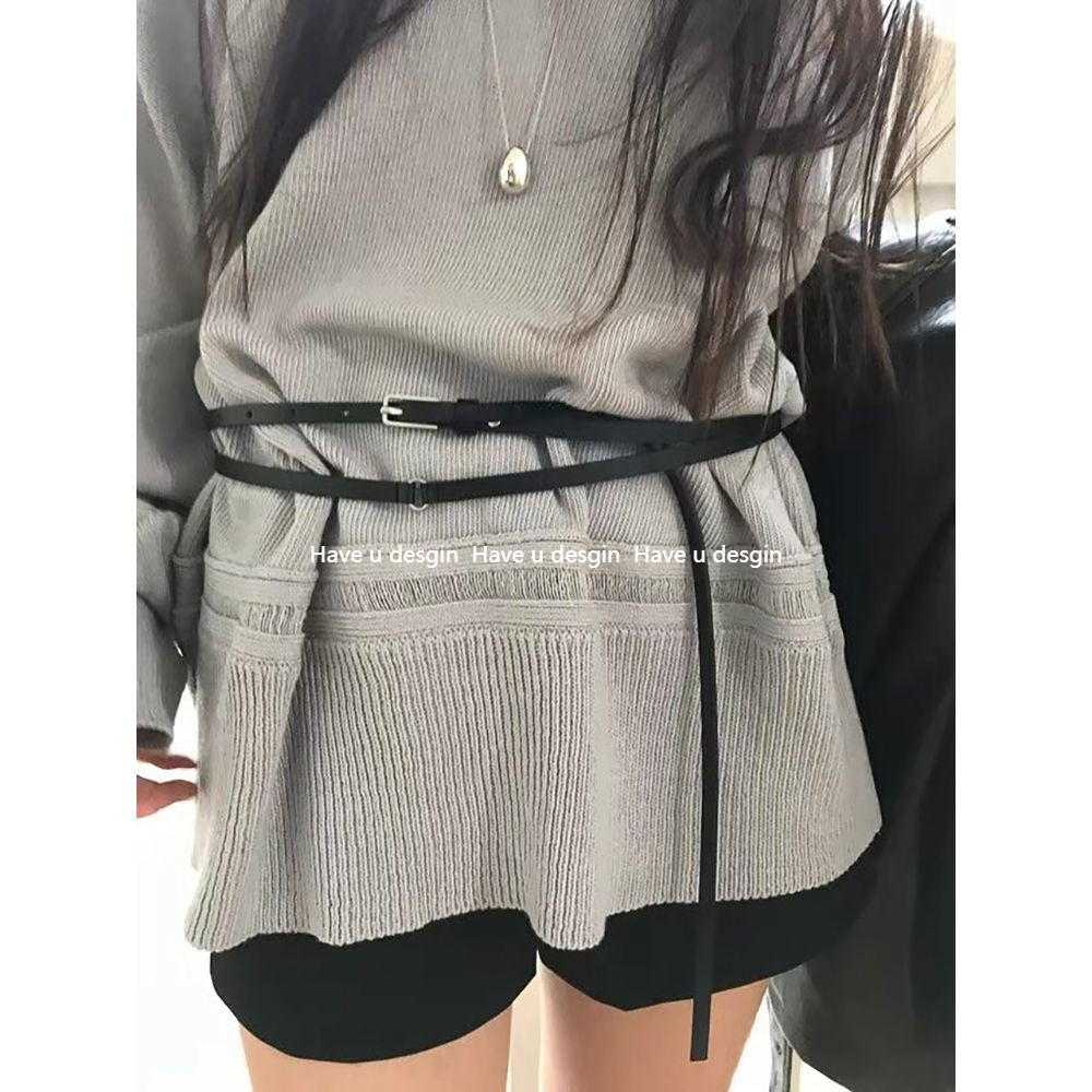 Have u desgin Phong Cách Mới Đơn Giản Thiết Kế Niche Phong Cách Đôi Vòng Tròn Nữ Thắt Lưng Hàn Quốc Phù Hợp Với Váy Thắt Lưng Nữ Hợp Thời Trang