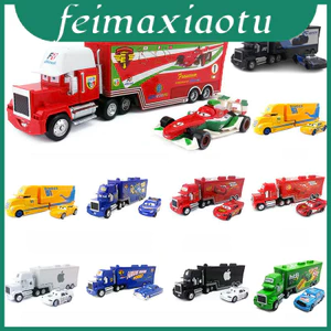 Pixar Ô Tô Lục Giác Lâu Đài Lều Bộ Đồ Chơi Trẻ Em Với Mack Lightning Mcqueen King Racer Jackson Storm