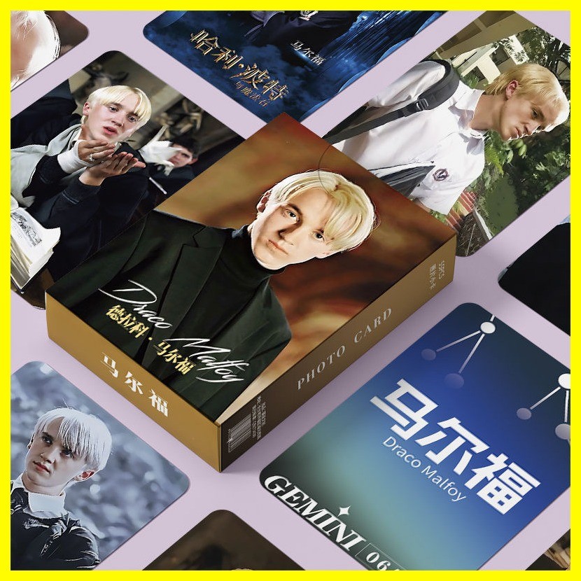 [ZOCI] Thẻ LOMO Draco Malfoy Malfoy Laser Photocard 55 Miếng Đóng Hộp Cá Nhân Không Lặp Lại 10cm Đóng Hộp Polaroid Ảnh LOMO Photocard
