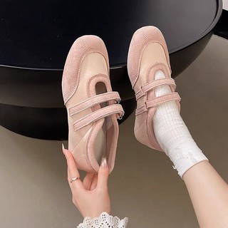 Dây Đeo Đôi Velcro Ballet Đức Giày Tập Nữ Mùa Xuân 2025 Mùa Hè Phong Cách Mới Bán Chạy Phù Hợp Với Đế Mềm Mary Jane Giày