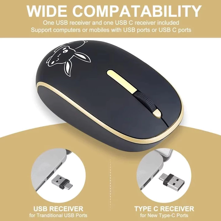 Wireless Mouse C-1200DPI – USB-C – 6