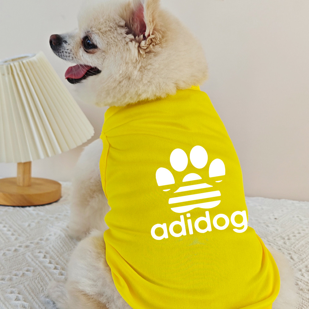 [Hai gói và ba gói] S-2XL Dog Paw In Hình Quần Áo Cho Chó Logo Thời Trang Áo Vest Cho Chó Nhỏ Và Vừa