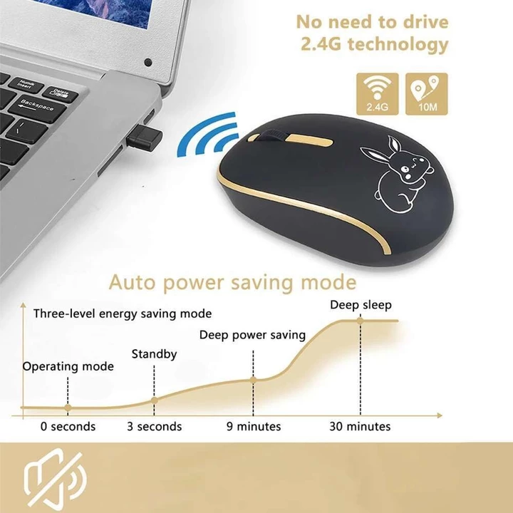 Wireless Mouse C-1200DPI – USB-C – 4