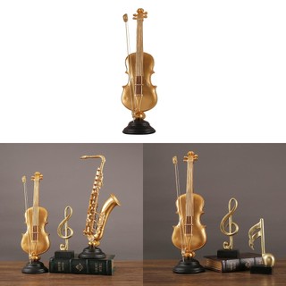 Mảnh trưng bày bằng nhựa Violin hiện đại và Saxophone để trang trí tiệc và