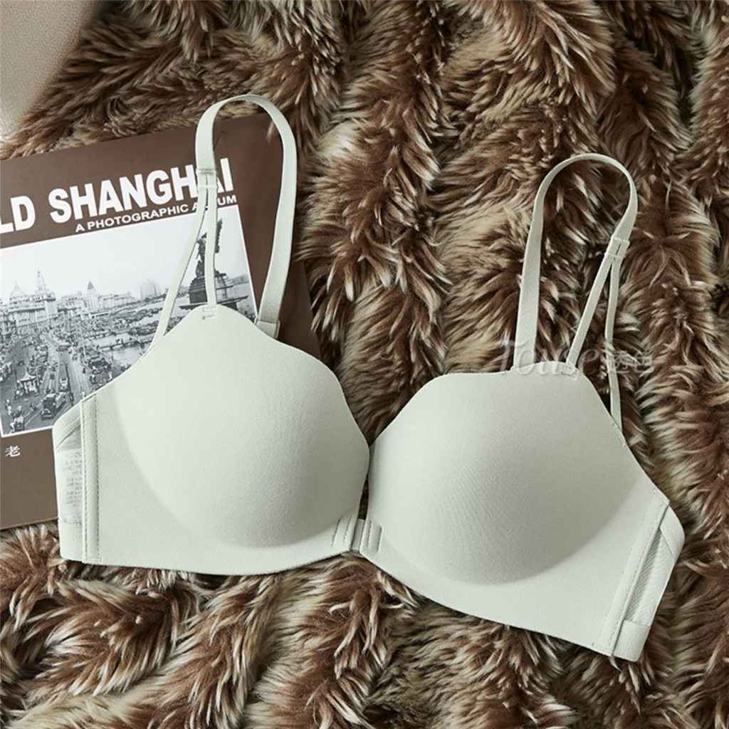Hình Chữ U Đẹp Lưng Quần Lót Nữ Ngực Nhỏ Tập Hợp Để Nhìn Lớn Mùa Hè 2024 Phong Cách Mới Gợi Cảm Mỏng Dây Đeo Trước Khóa Áo Ngực Dây