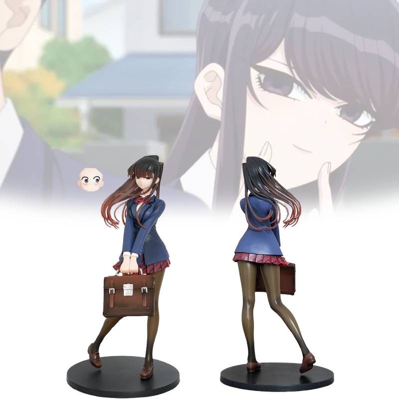 Không Thể Giao Tiếp Komi 25cm Màu Xanh Pvc Sưu Tập Hình Hoàn Hảo Cho Người Hâm Mộ Anime