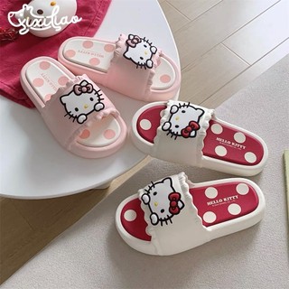 Hoạt Hình Dễ Thương kt Mèo Dép Nữ Mùa Hè Ngoài Trời Mang Influencer Đế Mềm Nhà Chống Trơn Trượt Dép Trong Nhà Dép S