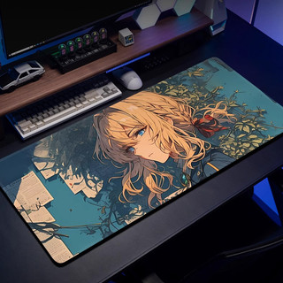 Anime Violet Evergarden Áp Phích Bé Gái Miếng Lót Chuột Chơi Game Lớn Laptop Phụ Kiện Deskmat Bảo Vệ Bàn Phím Văn Phòng Thảm Chuột