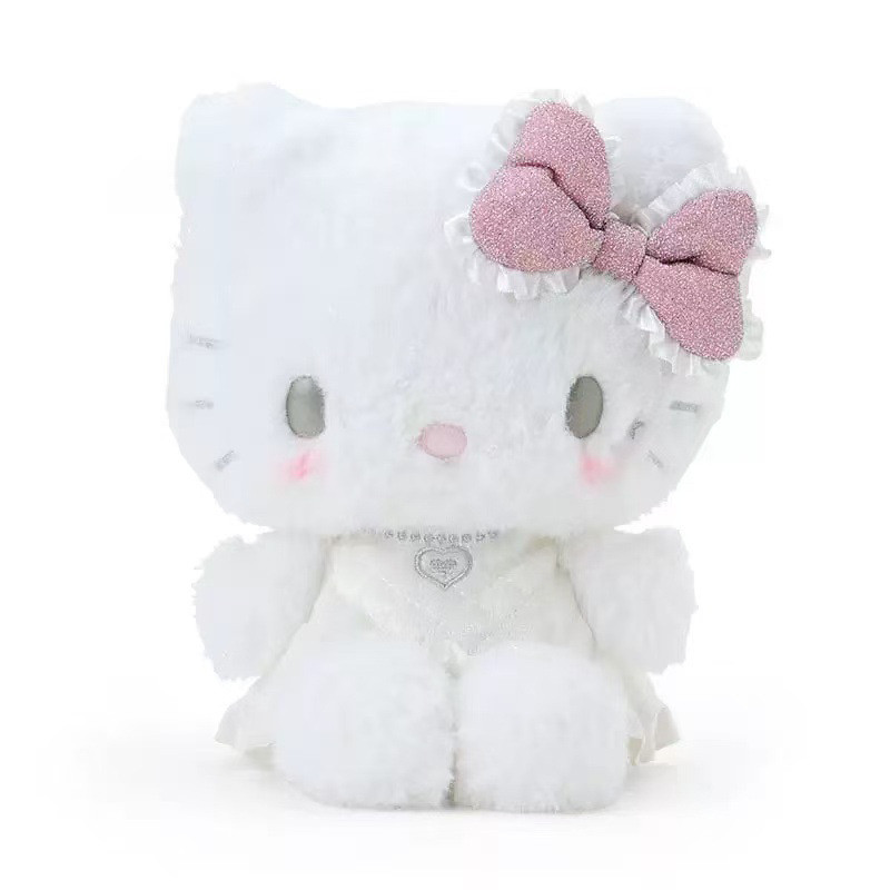 Móc khóa đồ chơi sang trọng Sanrio Kt Lovable có nhân vật quỷ và thiên thần Quà tặng hoàn hảo cho