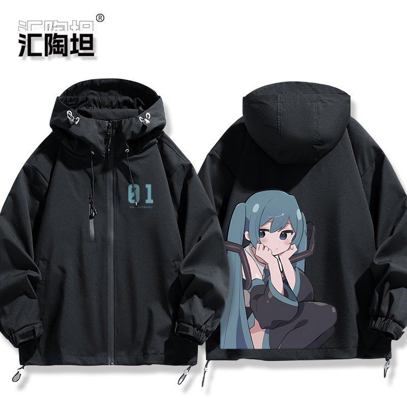 Quần Áo Áo Áo Khoác Hatsune MIKU Kagamine Rin Kagamine Len Megurine Luka Hatsune MIKU Kagamine MIKU Anime Đồng Thương Hiệu Hàng Hóa Cùng Phong Cách cos Áo Khoác Nam Nữ Thu Đông Quần Áo Tấn Công Áo