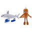 Cá Mập Mềm Plushie Thú Nhồi Bông Đồ Chơi Với Pp Cotton Lấp Đầy Lông Ngắn Cho Trẻ Em