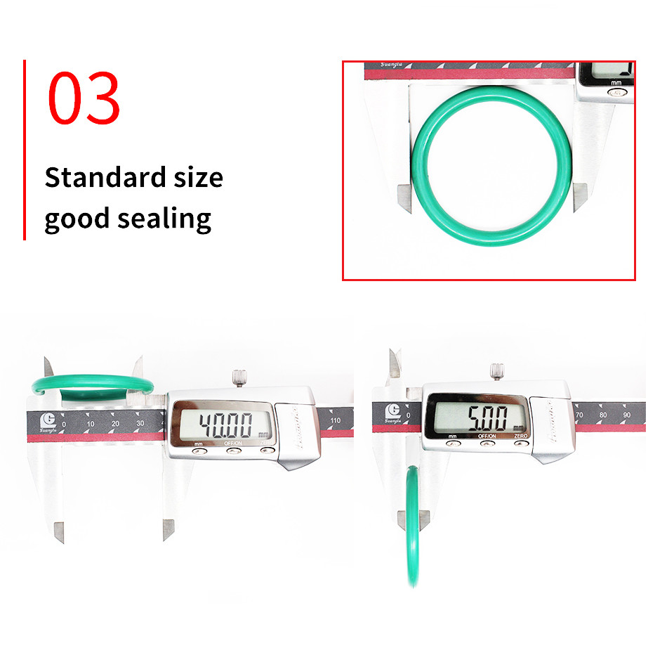 Ouling CS2.4mm Vòng chữ O ID2.6-145.2 OD7-150mm Màu xanh lá cây FKM ...