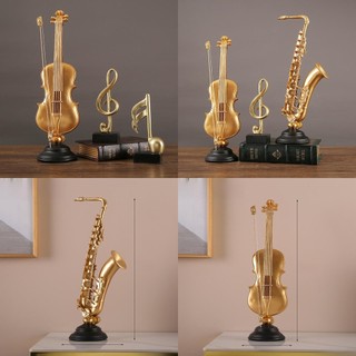 Mảnh trưng bày bằng nhựa Violin hiện đại và Saxophone để trang trí tiệc và