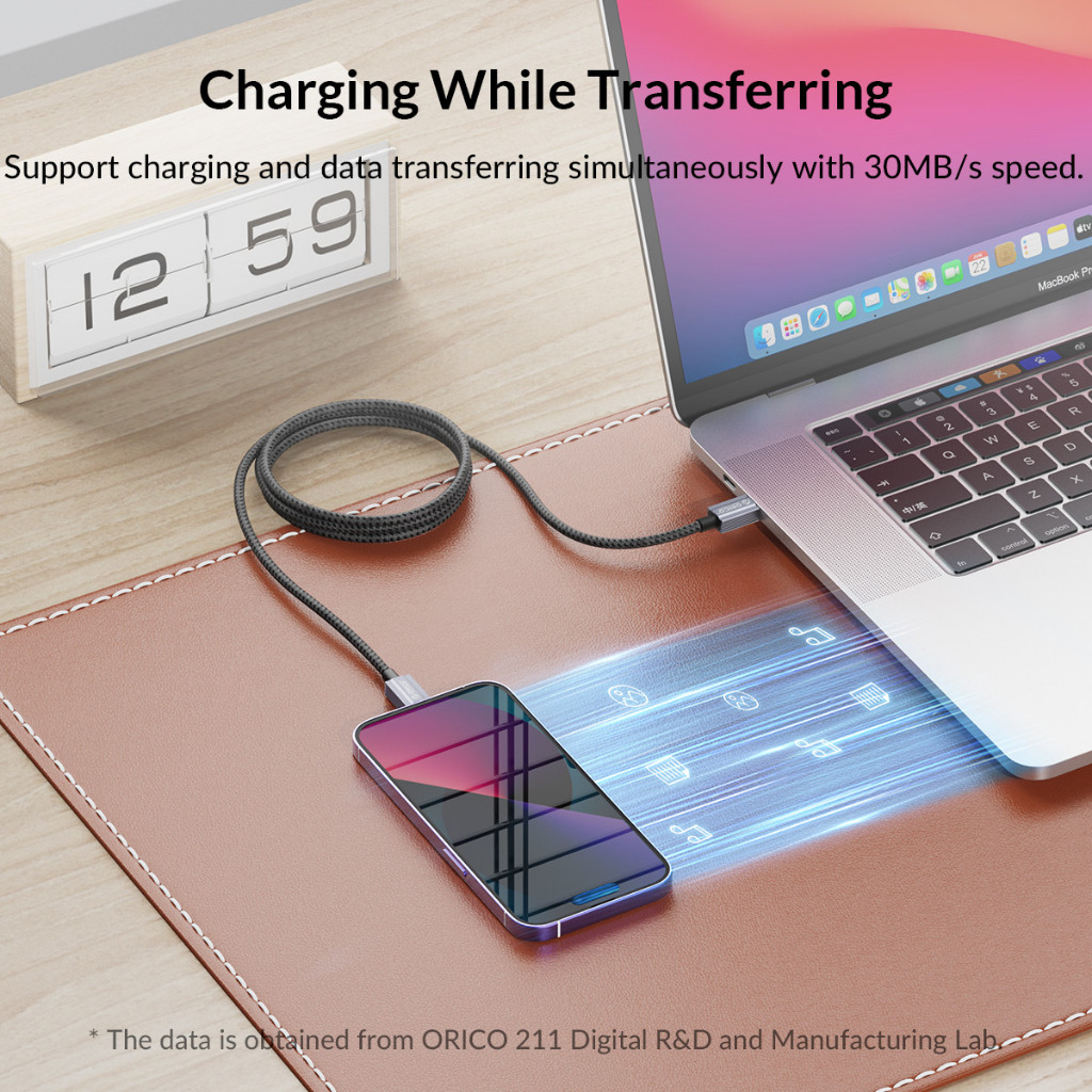 Mô tả Orico PD 29W USB C Sang Lightning PD Cáp Sạc Nhanh Đồng Bộ Truyền Dữ Liệu USB C Loại C TypeC iPhone 14 Apple - 4
