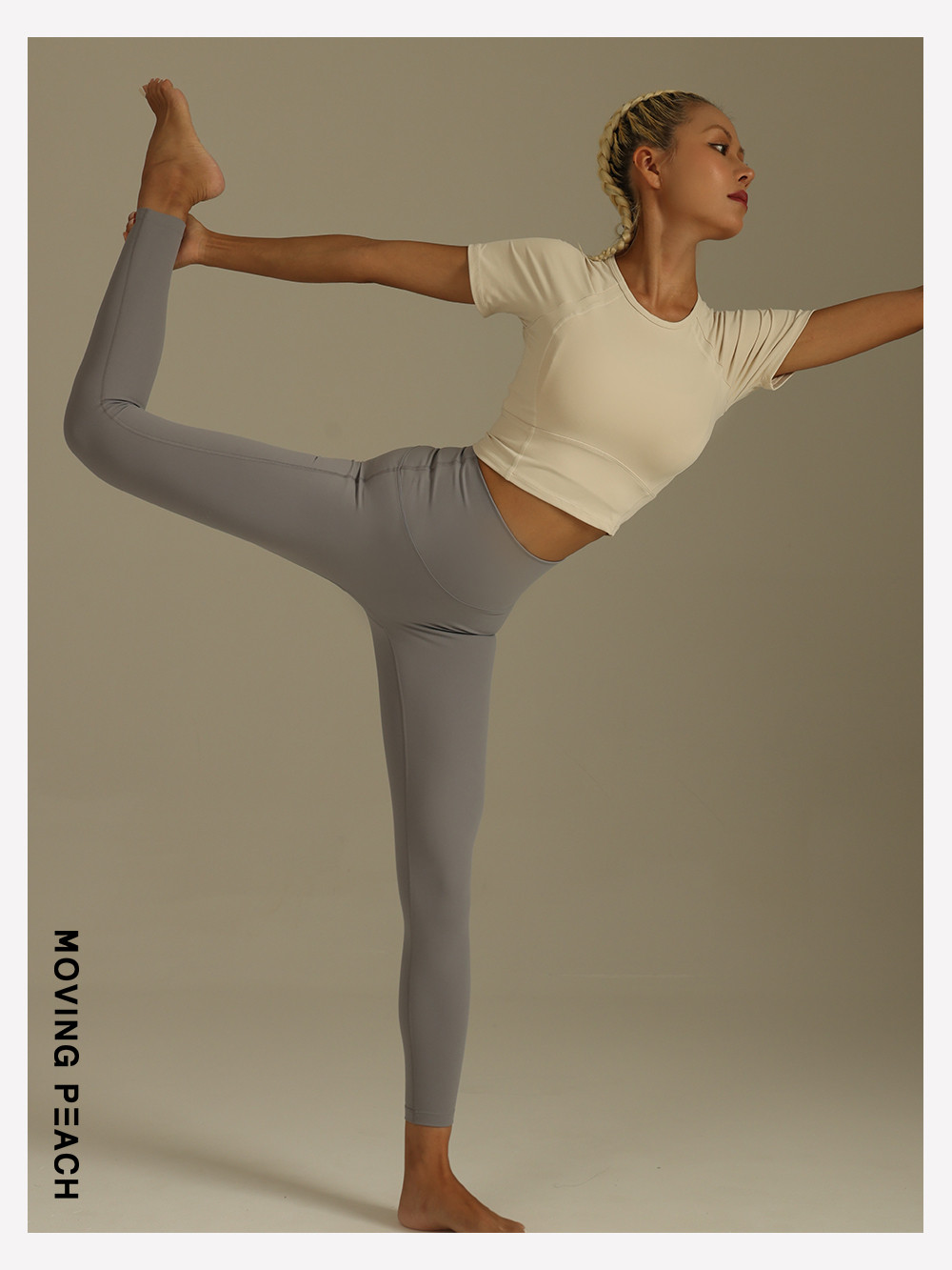 Mô tả Moving PEACH Nén Quần Legging Tập Yoga Quần Định Hình Huấn Luyện Điêu Khắc Quần Legging HLL - 6