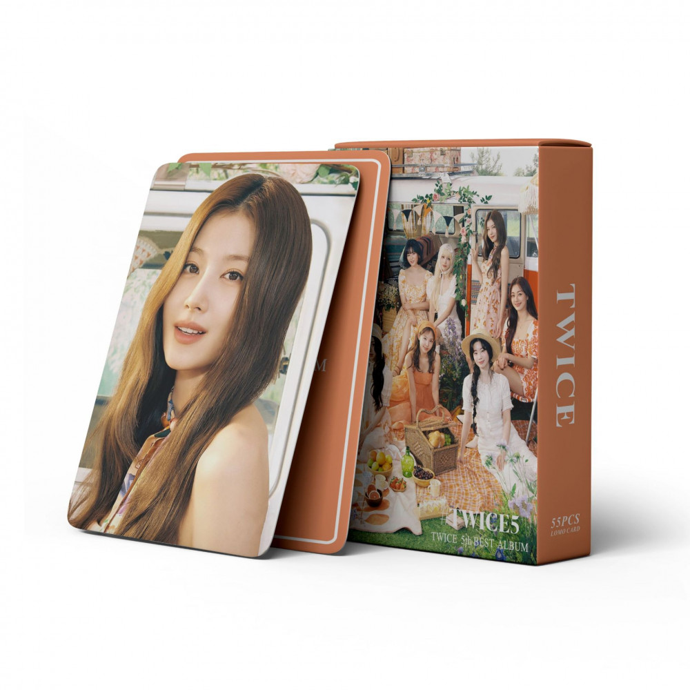 LINXX 55 Chiếc TWICE5 Album TWICE K-Pop Nhóm Cô Gái LOMO Laser Photocards Bộ Sưu Tập Hàng Hóa Cao Cấp Bộ
