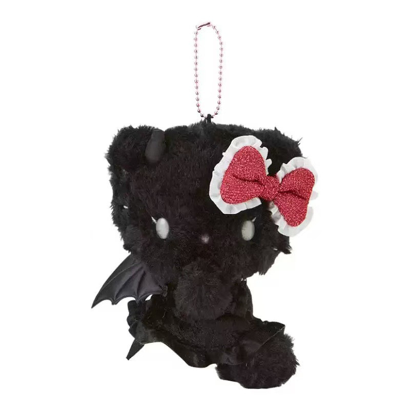 Móc khóa đồ chơi sang trọng Sanrio Kt Lovable có nhân vật quỷ và thiên thần Quà tặng hoàn hảo cho